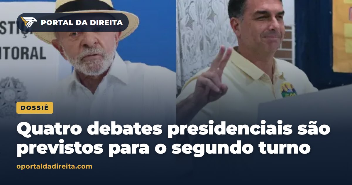 Quatro debates presidenciais são previstos para o segundo turno
